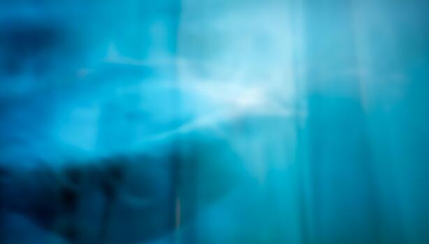 Abstract blurred blue background with soft gradient light and smooth transitions. Minimalistic artistic texture perfect for modern design, technology, and creative projects. photo