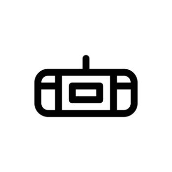 Simple Line Art Icon of a Game Controller. vector