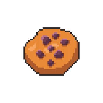 Pixel art Cookies game asset design vector