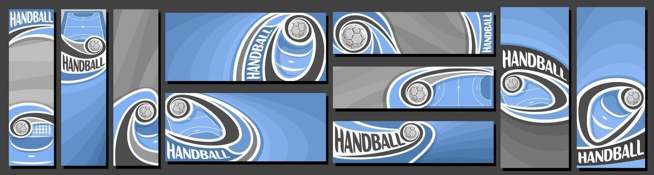 Stylish handball graphic design vector