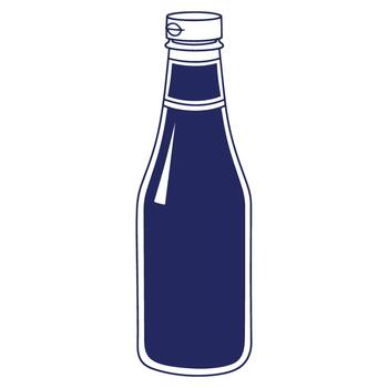 Sauce Bottle Outline Icon Graphic for Food Illustration and Design Projects in Format Ready for Use vector