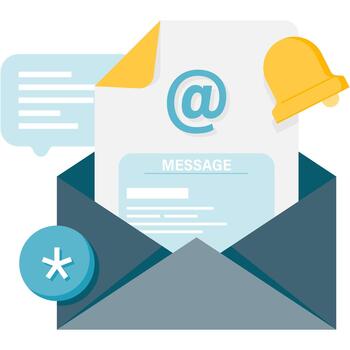Mail Inbox Notification vector
