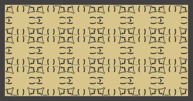 Geometric design with symmetrical shapes vector