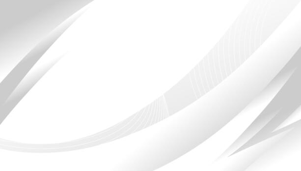 Elegant white abstract background with smooth curved lines vector