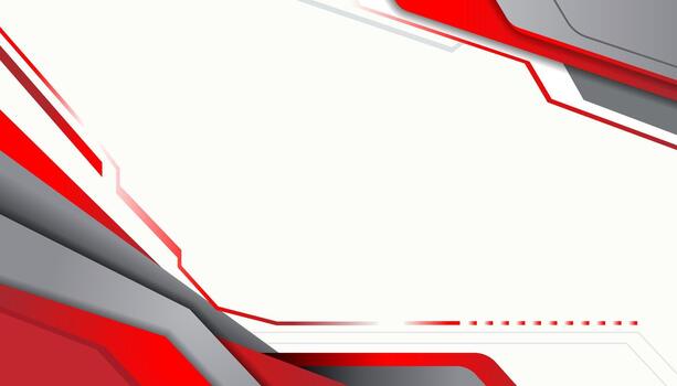 Abstract Red and Gray Geometric Background Design with Clean White Space for Technology, Business, and Corporate Templates vector