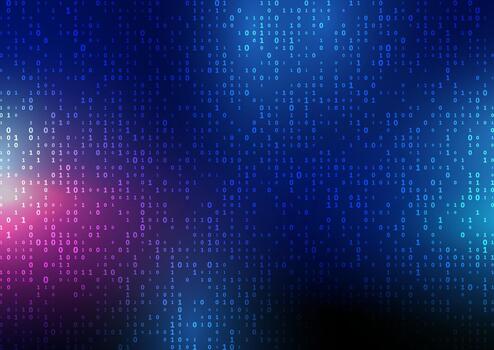 moderno tecnología antecedentes con resumen binario código diseño vector