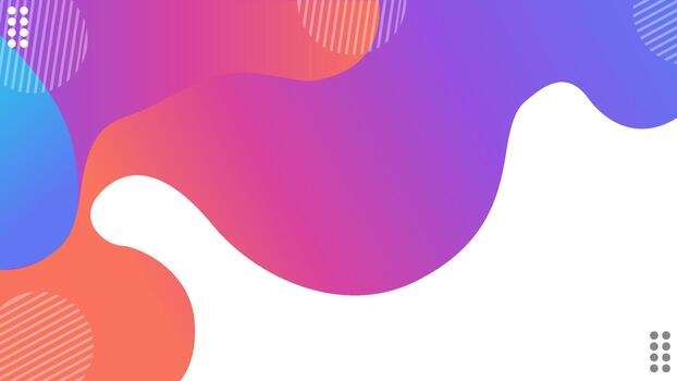 Abstract Gradient Background With Colorful Blobs And Circles For Modern Design vector