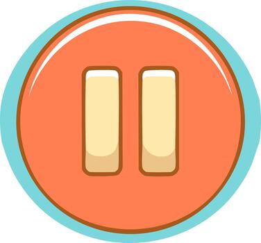 A button with two buttons on it vector