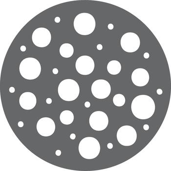 resumen circular modelo de varios tamaño blanco puntos en gris antecedentes vector