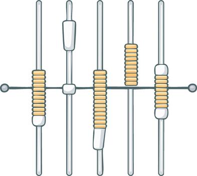 Abstract illustration of an abacus, an ancient calculating tool vector