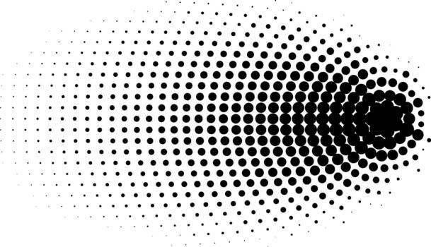 Halftone dot pattern creating abstract gradient background. vector