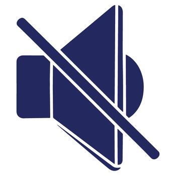 Mute Speaker Icon Representing Silence or No Sound for Media and Design Projects Showing Audio Off and Reduced Volume Level vector