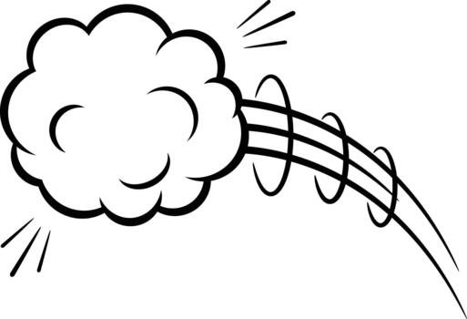 Dynamic comic cloud with motion lines and cartoon explosion effect. vector