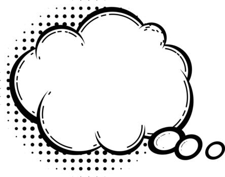 Comic Thought Bubble vector