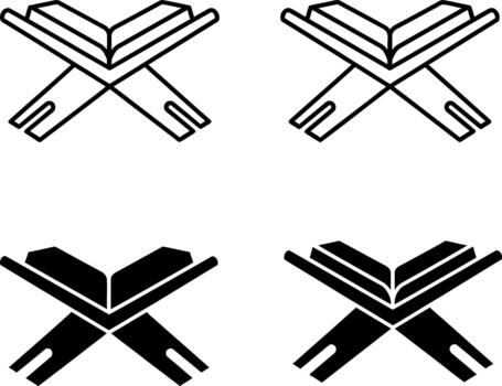 Sacred Scripture Stand Variations vector