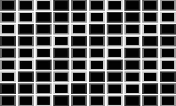 A black and white square pattern with squares vector