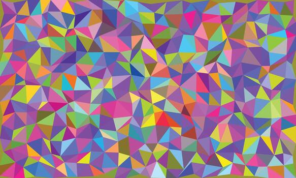 Fondo de triángulos de colores abstractos vector