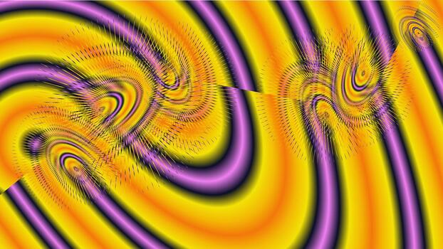 Colorful Abstract Psychedelic Wave Pattern with Vivid Gradient Lines vector