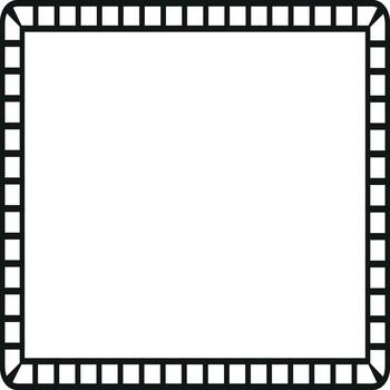 Canvas frame with copy space, cinematic style vector