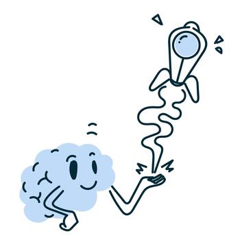 brain with rocket and brain with rocket vector