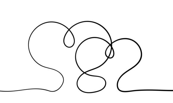 a heart background with a design of two hearts free version vector