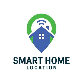 Smart Home Tech Logo Design with Sleek, Innovative Elements vector