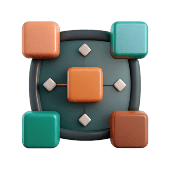 resumen red diagrama con cuadrado nodos aislado en transparente antecedentes png