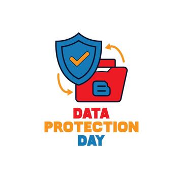 Data Protection Day. Safeguarding Digital Privacy and Security. social network connection. vector