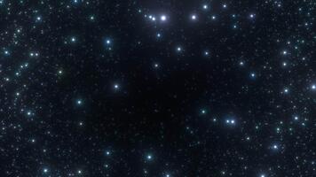 stjärnor i djup Plats rörelse bakgrund slinga animerad video