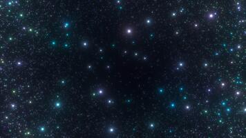 lysande stjärnor i djup Plats rörelse bakgrund slinga animerad video