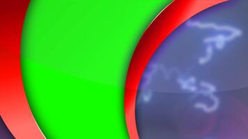 croma chiave modificabile notizia sfondo con globo animazioni, titolo scorre, e professionale trasmissione modello design video