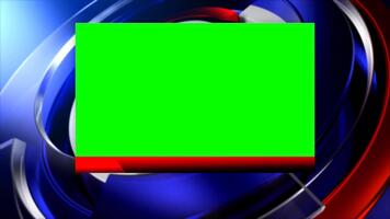 verde schermo croma chiave notizia trasmissione sfondo con modificabile Presentazione telaio per virtuale studio presentazioni video