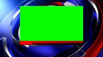virtuale notizia studio modello con croma chiave verde schermo telaio Presentazione sfondo per personalizzabile notizia emittente video