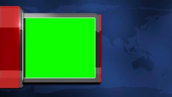 rödfärgad animerad lägre tredje grafisk med krom nyckel för Nyheter utsända i en elegant, professionell design video