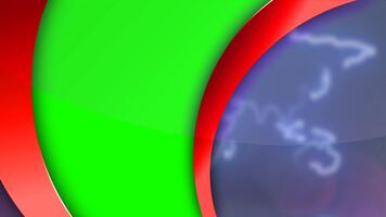 notizia presentazione elementi con verde schermo globo grafica, personalizzabile croma chiave cornici, e dinamico titolo transizioni video