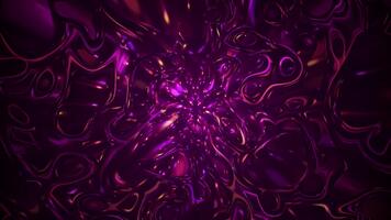 strömmande neon ljus effekt flytande rörelse abstrakt bakgrund. lysande plumpar av ljus med morphing vätska rörelse. detta trippy psychedelic rörelse bakgrund är full hd. video