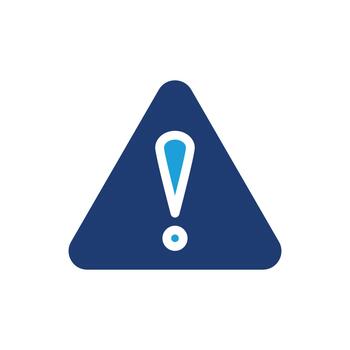 advertencia de colores icono diseño bueno para web o móvil aplicación vector