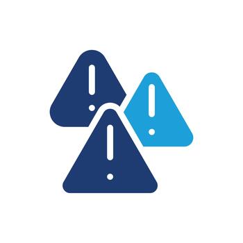 múltiple exclamación marca de colores icono diseño bueno para web o móvil aplicación vector