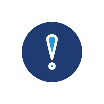 advertencia circulo forma de colores icono diseño bueno para web o móvil aplicación vector