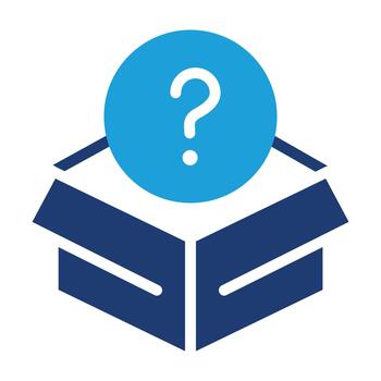 misterio caja o aleatorio botín caja de colores icono diseño bueno para web o móvil aplicación vector