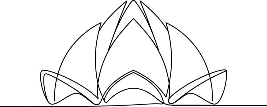 Abstract black line art of a symmetrical structure vector