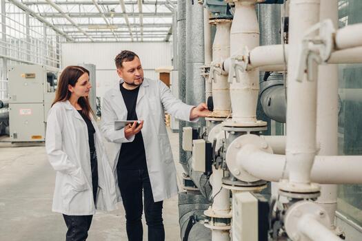 Monitoring pipeline safety through digital technology, collecting and analyzing data electronically for safety and efficiency enhancements in industrial plants photo