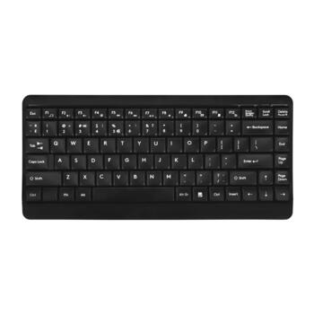 black wireless keyboard for computer isolate. photo