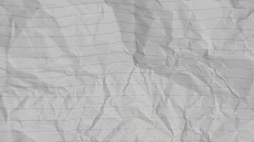 animerad krinklad papper textur slinga, rynkig grov yta, sömlös bedrövad bakgrund, abstrakt rörelse grafisk för täcka över och design video