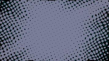 3d tratteggiata sfondo rotante animazione, astratto movimento grafico, senza soluzione di continuità ciclo continuo, digitale design struttura su nero video