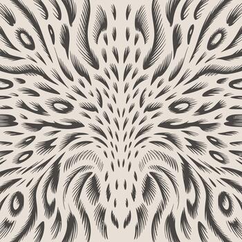 Symmetrical abstract pattern with sharp lines symmetrical pattern vector