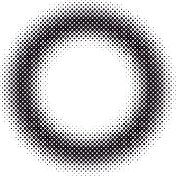 Halftone circle creating dotted gradient effect vector