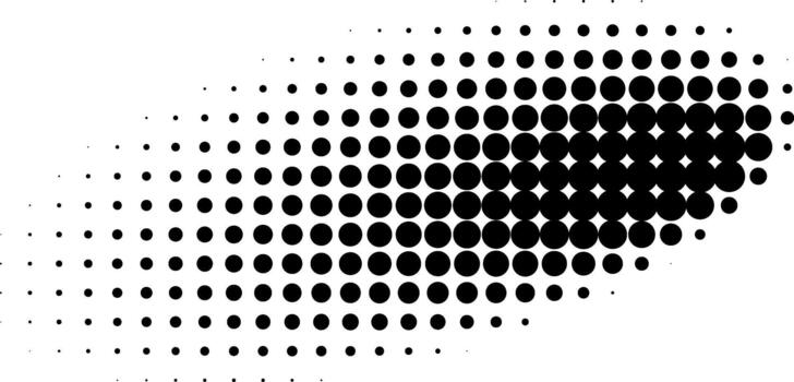 Halftone pattern creating gradient effect on white background vector
