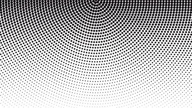 Halftone dot pattern creating a gradient effect vector