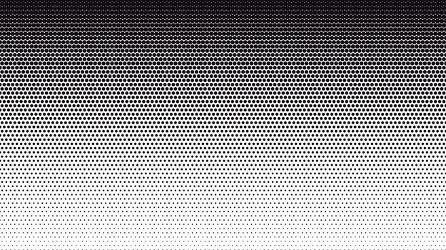 Halftone dot pattern creating a gradient background vector